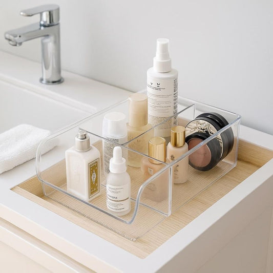 Caja Transparente Rectangular Mediana para baño