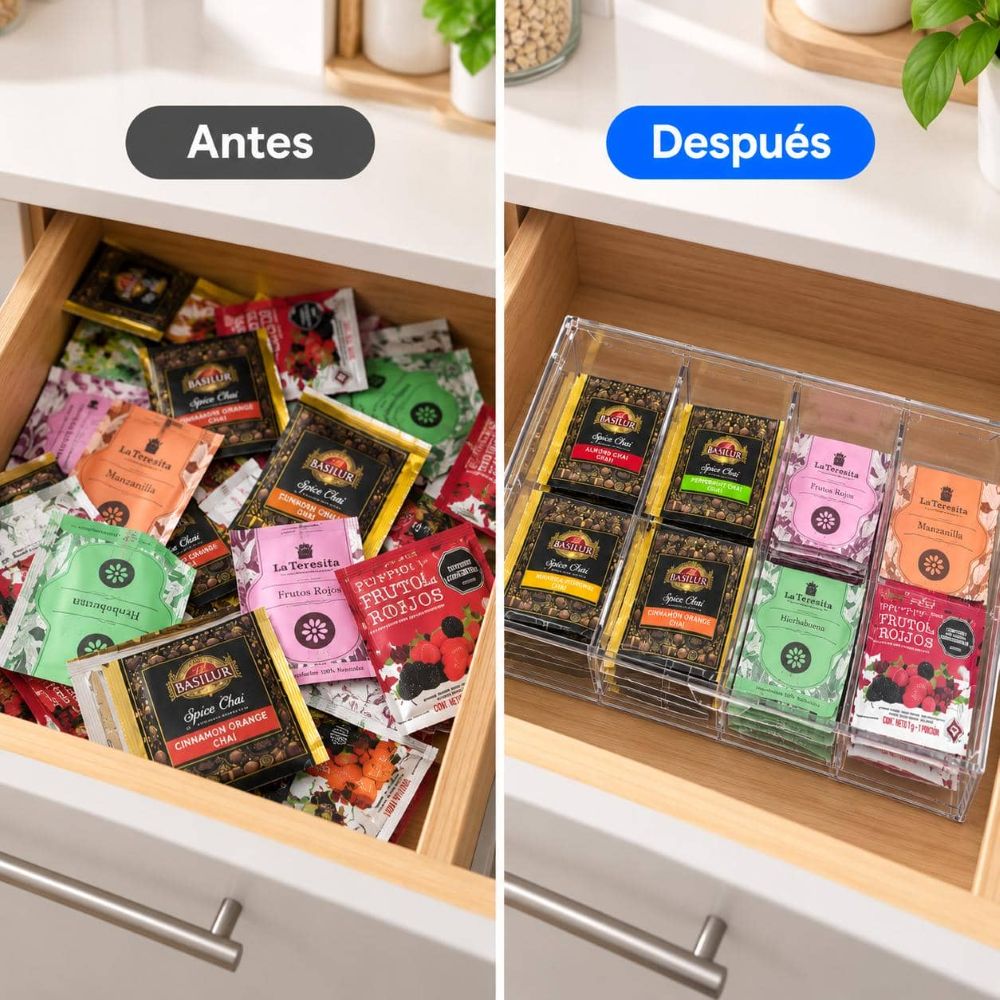 Organizador de Té y Aromaticas en Acrilico
