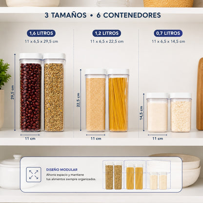 Set Organizador de Granos x6