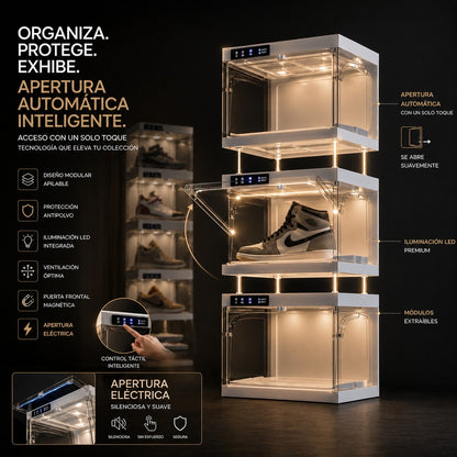 Exhibidor de Sneakers Inteligente con iluminación LED
