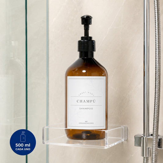 Frasco Dispensador de Shampoo