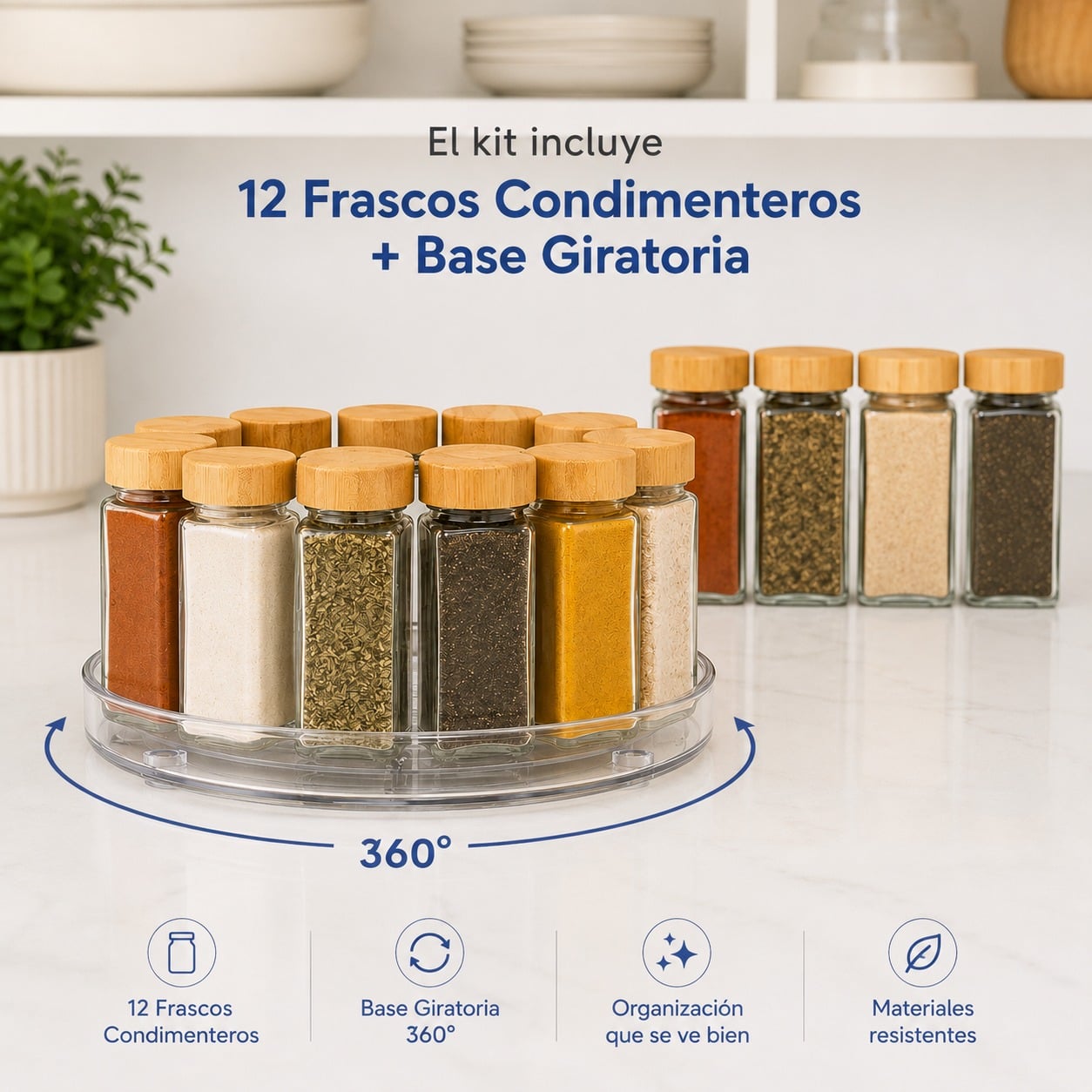 Kit para Organizar Condimentos