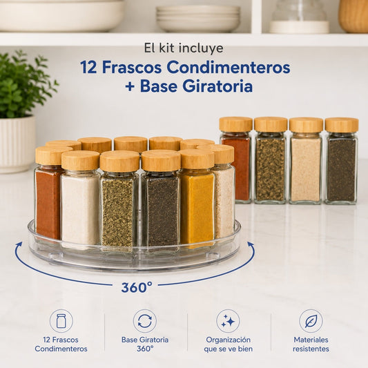 Kit para Organizar Condimentos
