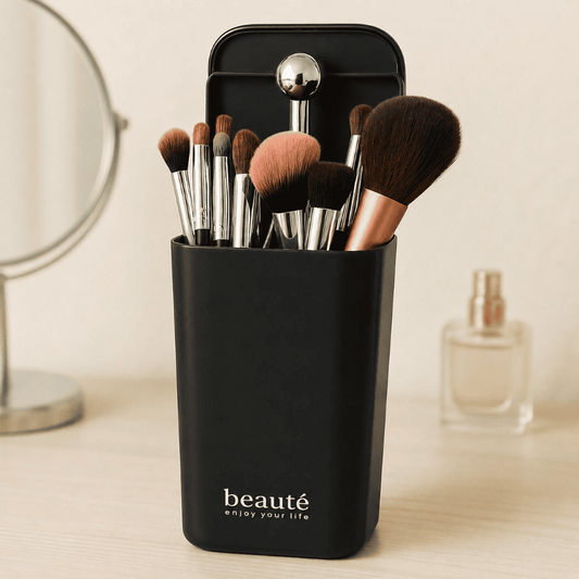 Organizador de Brochas de Maquillaje Retráctil