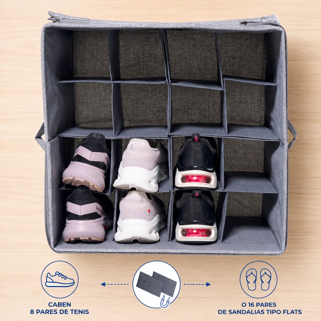 Organizador para Zapatos con Divisiones Imantadas