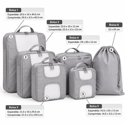 Organizador de viaje Set x 6
