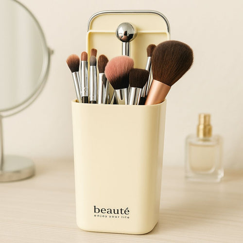 Organizador de Brochas de Maquillaje Retráctil