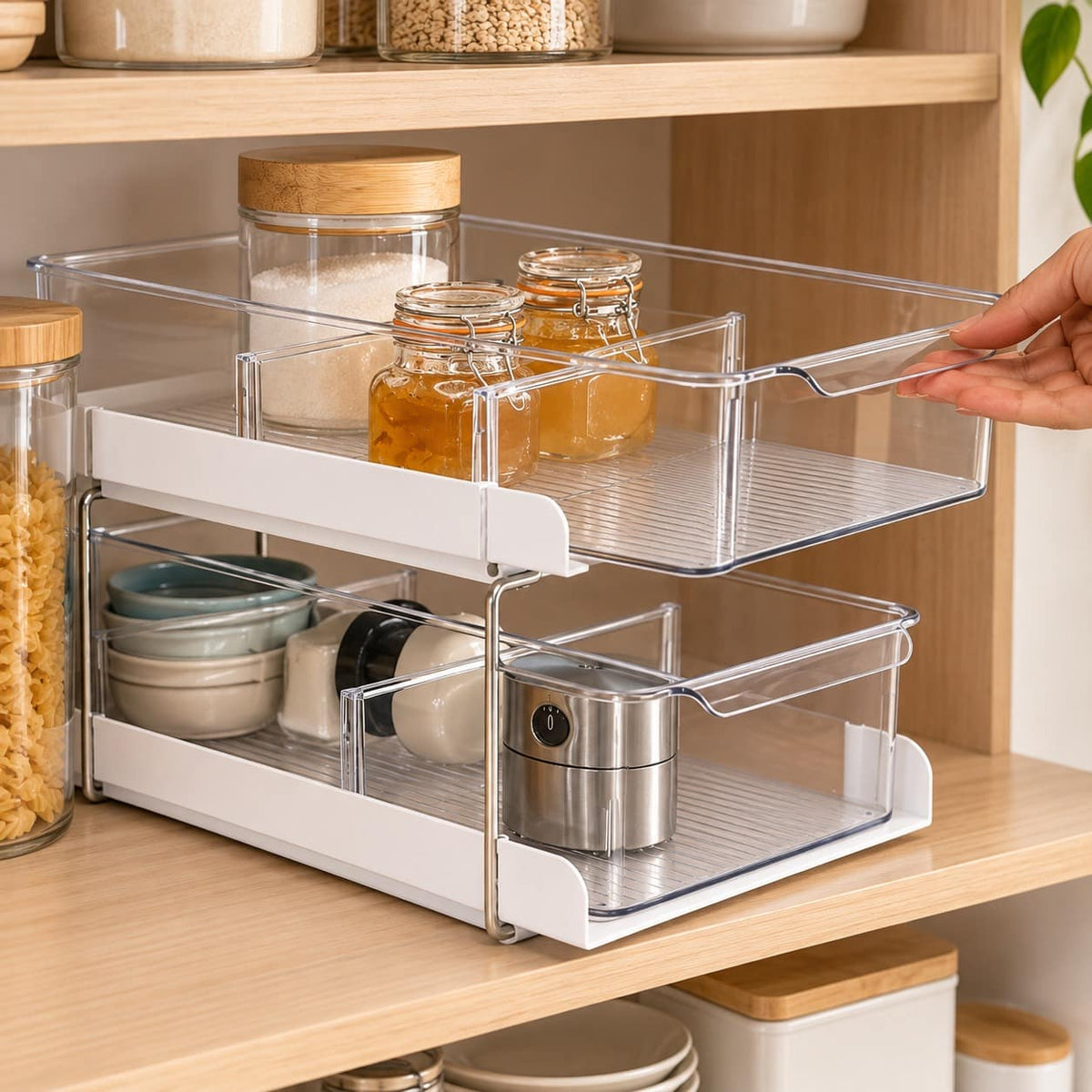 Organizador de Cajones Doble para cocina